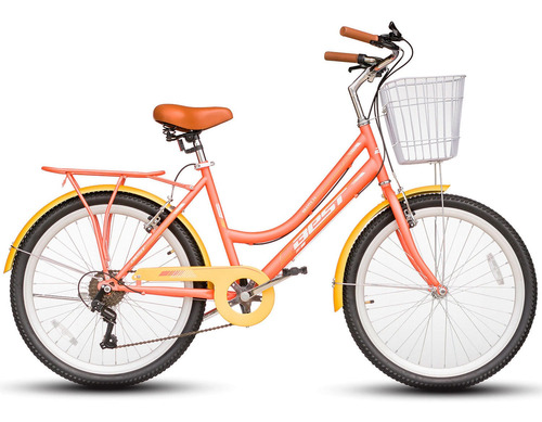 Bicicleta Dama Aro 24 Urbana Talla 16 6v  Best