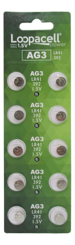 Batería Para Reloj Alcalina Ag3 Lr41 392 1.5 V X 20