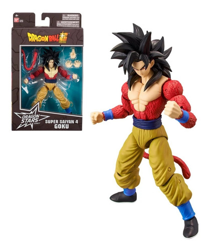 Figura Accion Dragon Ball Super Saiyan 4 Goku Dragon Stars