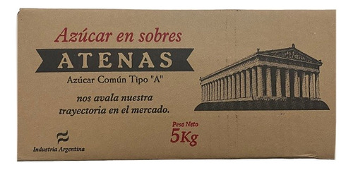 Azúcar Individual Atenas - Caja X 800 Sobres De 6,25 Gr