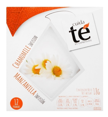 Cuida Té Manzanilla Infusion, 12 Piramides