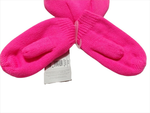 Kit Gorro Con Guantes Manopla Afelpada Paquete Bebe Niña