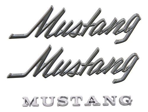 Mustang 69-72 Juego De Emblemas Exteriores