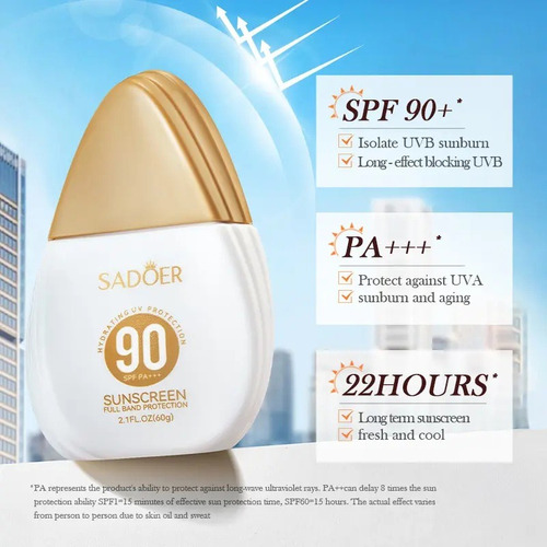 Protector Solar Blanqueador Sadoer Uva/uvb Spf90 Pa+++