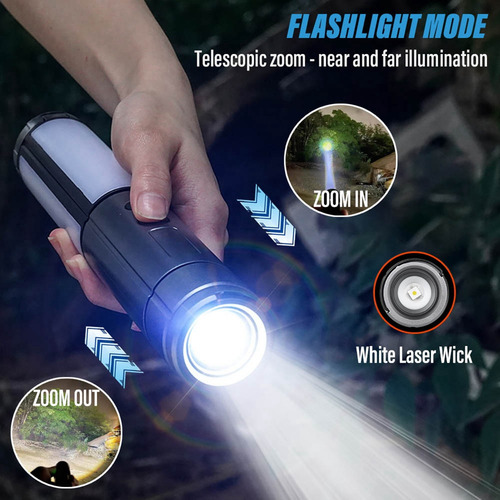 Linterna Led Multifunción Para Acampar Al Aire Libre, Luz De