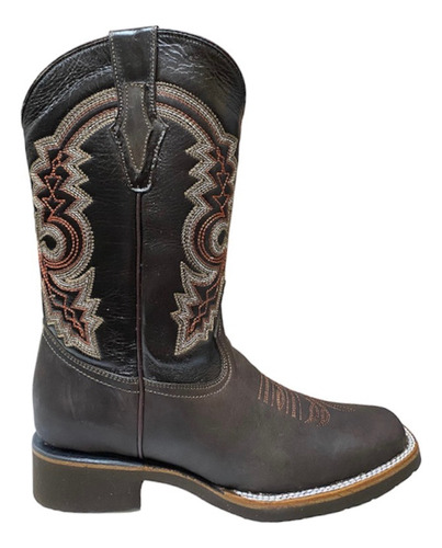 Botas Rodeo Texana Bulldog Piel Crazy Antiderrapante Hombre