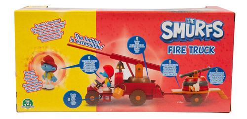 Pitufos Camión De Bomberos Con Figura Personaje Bombero