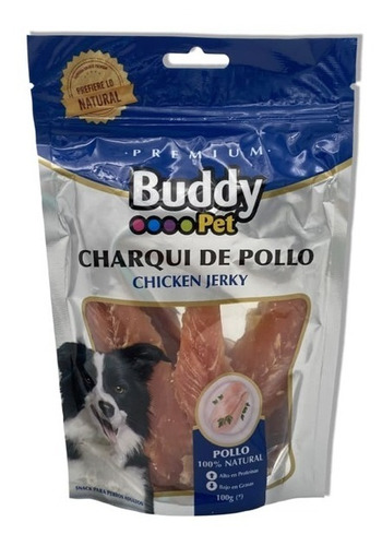 Snack Perro Alimento Crocante Charqui Mascotas Buddy Pet