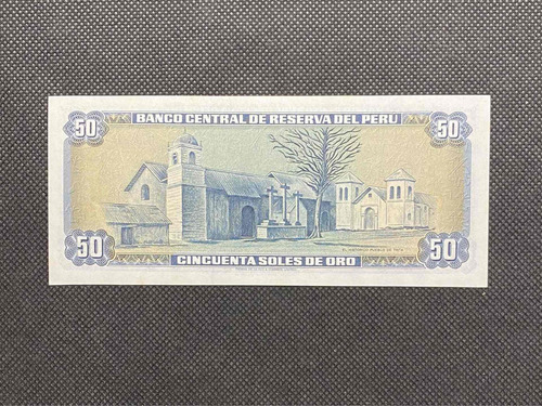 Imagen 3 de 4 de Perú - 50 Soles De Oro - Año 1974 - P #101 - Tupac Amaru