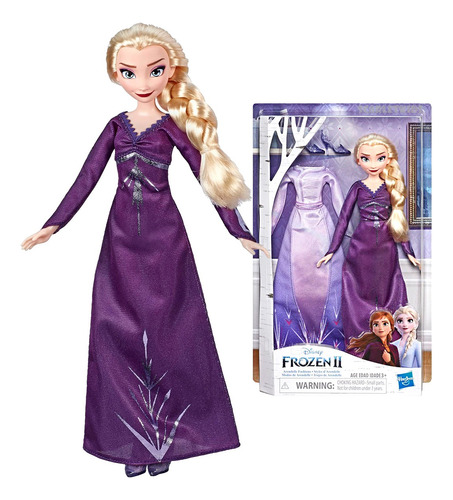 Frozen 2 Elsa Muñeca 28 Cm Original Hasbro Disney + Vestido