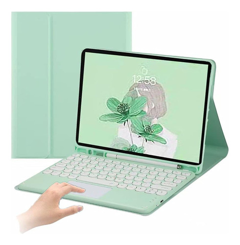 Funda Con Teclado Pboyiqis / Para Lenovo Tab / Green