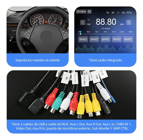 Estéreo 4+64g 4k For Bmw Serie 3 E90 E91 E92 E93 2006-2012
