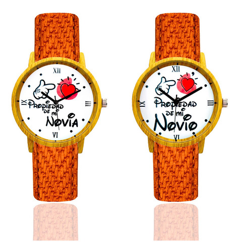 Reloj De Pareja Propiedad De Mi Novia (o) + Estuche Tureloj