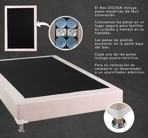 Box Matrimonial Dicasa Bless Mostaza Color Dorado