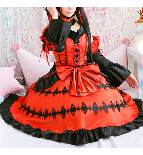 Lolita Dress Cute Anime Cosplay Costume Fancy Lolita Girl
