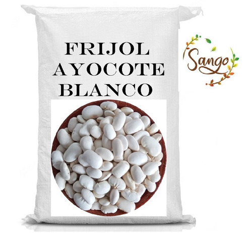 1 Kilo De Frijol Ayocote Blanco Primera Calidad