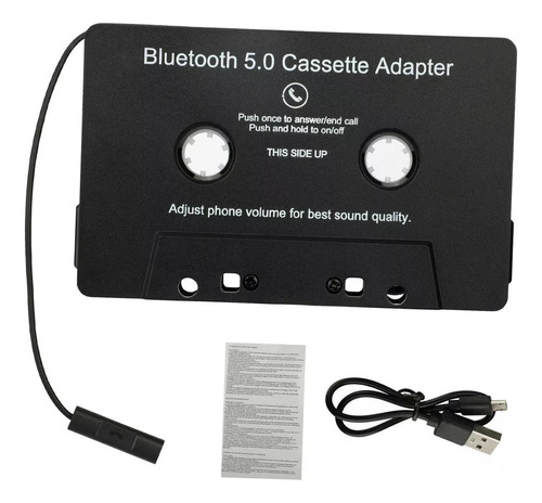 Adaptador De Casete Bluetooth A Auxiliar Con Batería