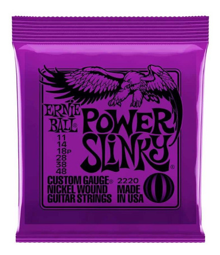 Imagen 1 de 1 de Encordado De Guitarra Eléctrica Ernie Ball 2220 .011-.048