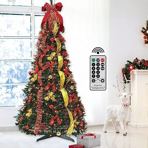 Árbol artificial para interiores de 6 pies (72 pulgadas), árbol artifi -  VIRTUAL MUEBLES