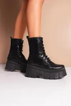 Comprar Borcegos Mujer Bota Acordonada Livianos Comodos  Haus