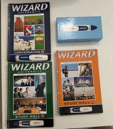 Livro Wizard Inglês W2 W4 W6 - Caneta Wizpen (Usado)