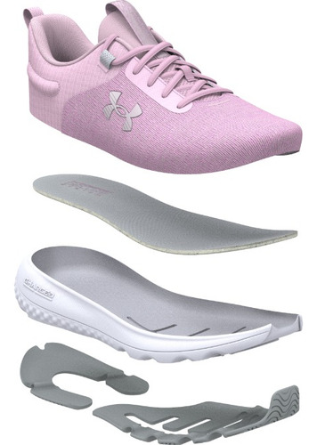 Tenis Under Armour Charged Revitalize Rosas Para Mujer
