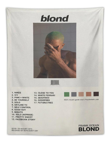 Tapiz De Portada De Álbum Blond De Poliéster Decoraci...