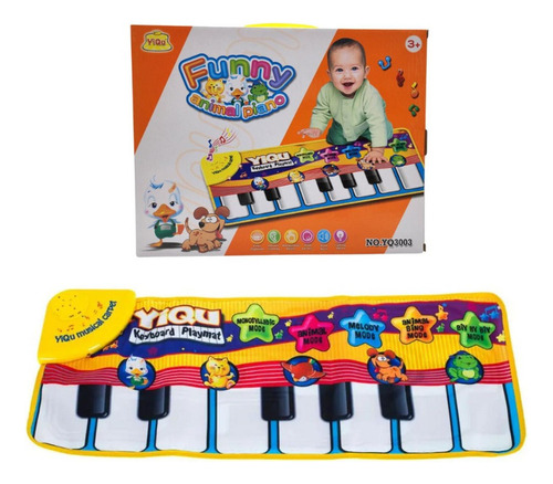 Alfombra Musical Piano Animal Para Bebe Juega Y Aprende