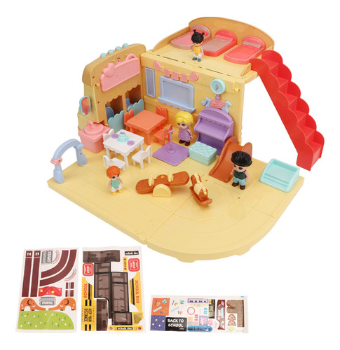 Set De Almacenamiento De Música Sliding School Bus Toy Trans