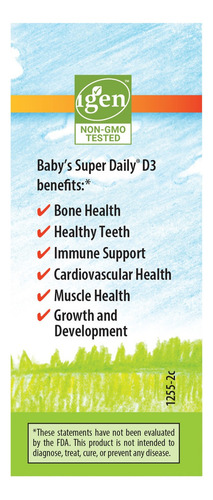 Carlson Labs Baby's Super Daily Vitamina D3 10.3 Ml Sabor N/a