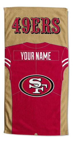 Toalla De Playa Personalizada De San Francisco 49ers De...