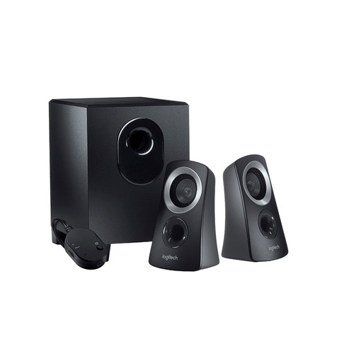 Logitech Z313, Altavoces 2.1 De Sonido Potente Y Equilibrado Voltaje 110v Color Negro