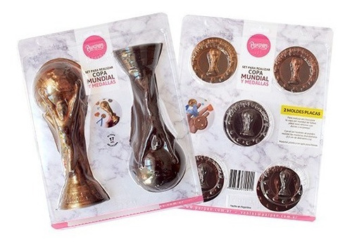 Molde Para Chocolate Acetato - Copa Mundial Y Medallas