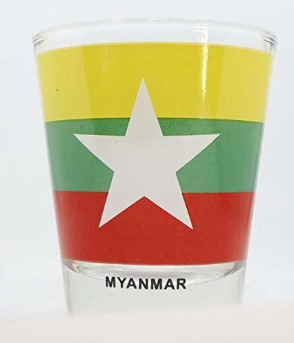 Myanmar (burma) Flag Shot Glass
