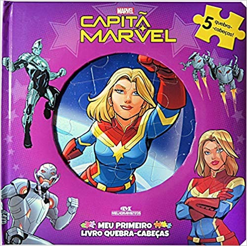 Livro Capita Marvel - Meu Primeiro Livro Quebra-cabecas