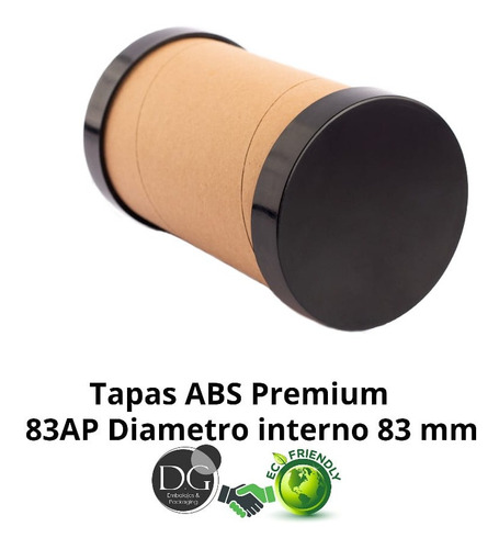 83ap 10cm (alto) Diam 83mm X16u Tapas Abs Premium Packaging