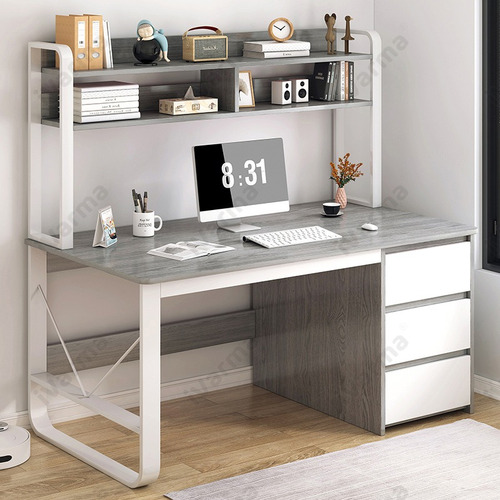 Mesas De Reunión Mesa De Computadora Escritorio Con Estantes