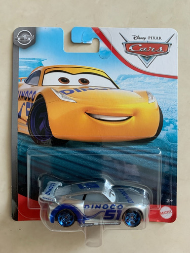 Disney Pixar Cars 3 Dinoco Cruz Ramirez # 51 Plateado