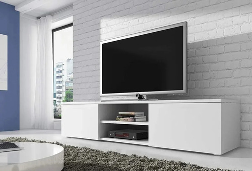 Repisa Cubo Mueble Tv 60 Pulgadas Brandy Minimalista Bco