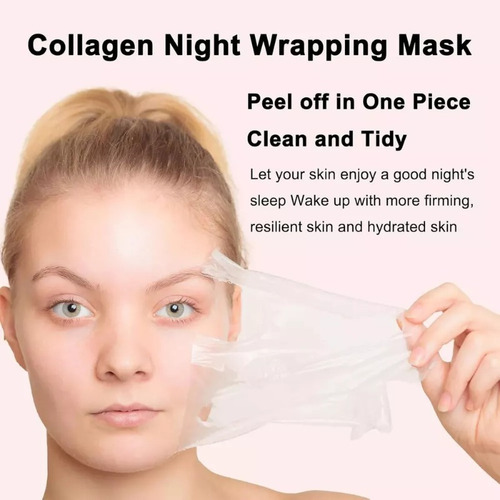 Máscara De Colágeno Para Envolver La Noche, Máscara Exfolian