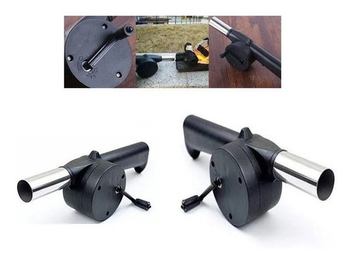Soplador Avivador De Llama Fuego Parrilla Leña Carbon Brasa