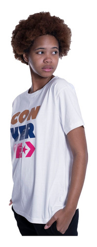 Converse Remera Lifestyle Mujer Mc Dta Block Col Bco Fuk