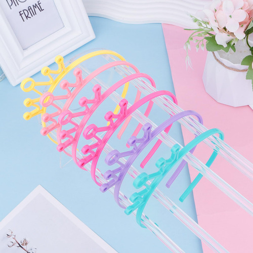 24 Faixas De Cabeça De Plástico Para Meninas, Faixas