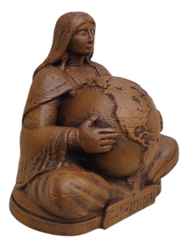 Estatuilla Pachamama Madre Tierra Impresión 3d Marrón
