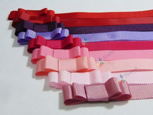 Imagem 8 de 8 de 140 Laços Duplo Gorgurão Nº3 15mm Com Fitas
