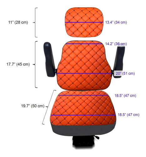 Funda De Asiento De Tractor Kubato Resistente Reposacab...