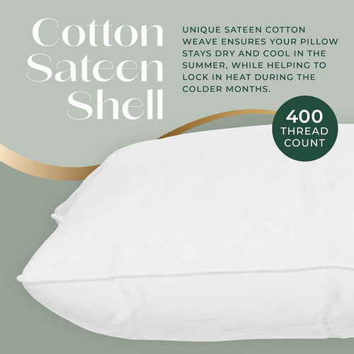 Almohada Estándar East Coast Bedding - Paquete De 1 - Suave