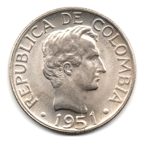 20 Centavos 1951 Bogotá Casi Sin Circular