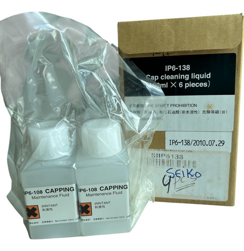 Solvente Hp 9000s Cap Cleaning 100ml X2 Seiko Ip6-138
