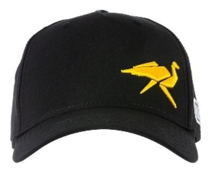 Gorra De Rendimiento Ome Logo Amarillo Color Negro